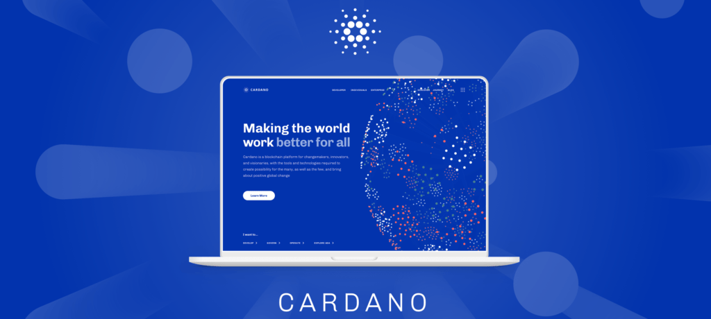 Visuel représentant la blockchain Cardano