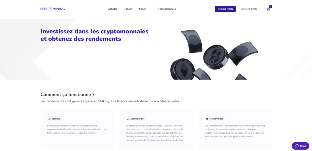 Placements DeFi chez Feel Mining