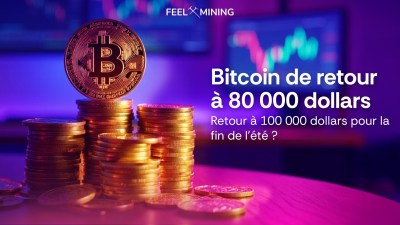 Bitcoin à 80 000 dollars : retour à 100 000 dollars pour la fin de l&rsquo;été ? 